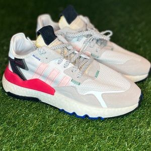 Adidas Nite Jogger White Valentine Sz 9 Women